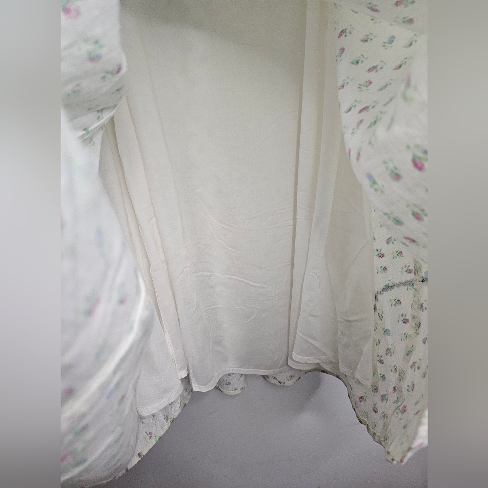 NWT FREE PEOPLE -Sz S- Sweet Hearts Midi Dress in Ivory Combo - Picture 14 of 16